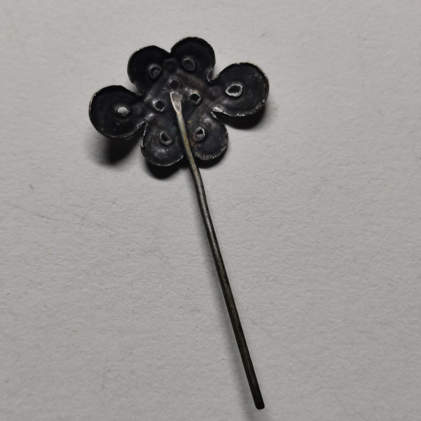 杂件专场98期 清末老银民心结发簪