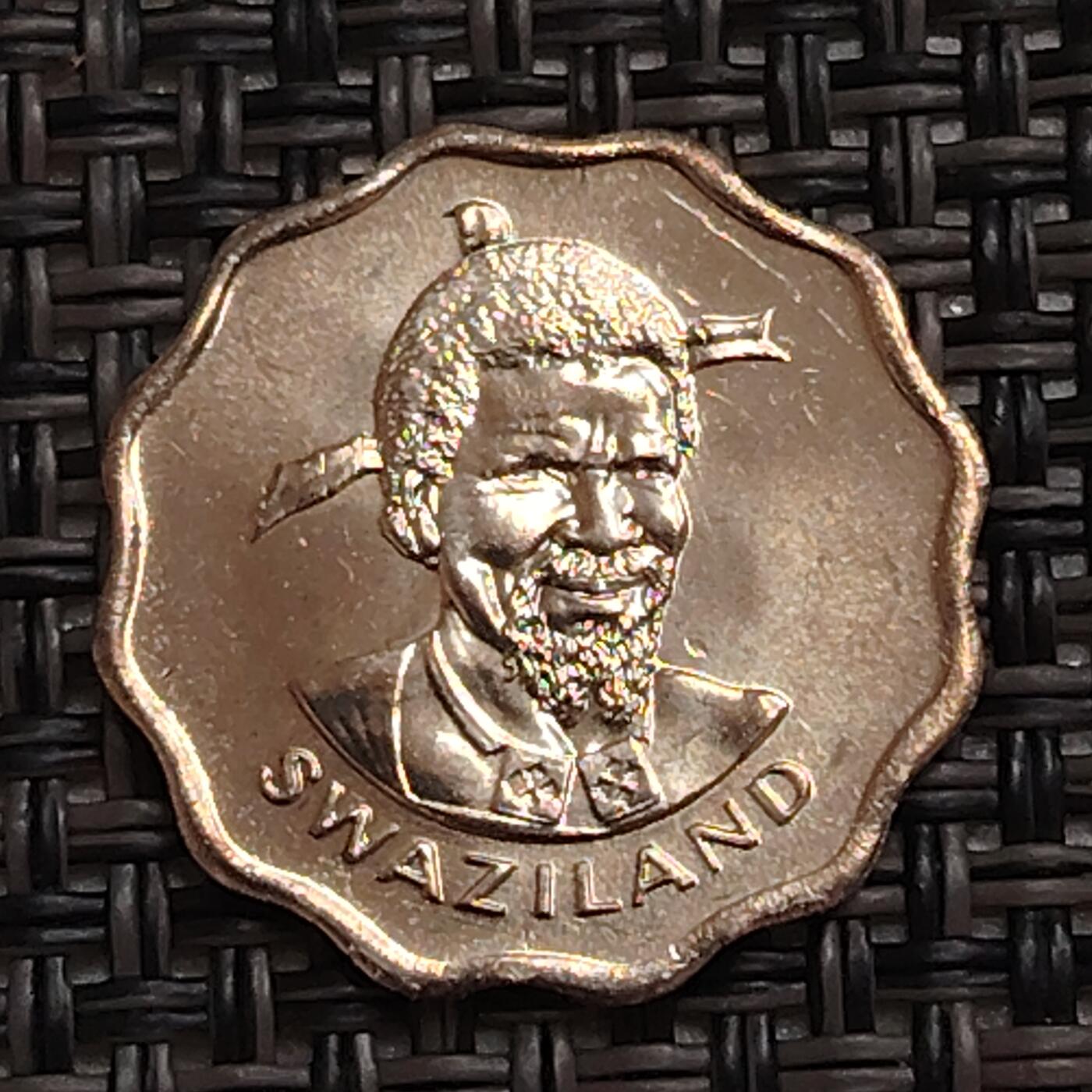 布加迪🐬～世界钱币(上海)🌾第 273 期 /  各国套币和散币 斯威士兰🇸🇿 1979年 5分