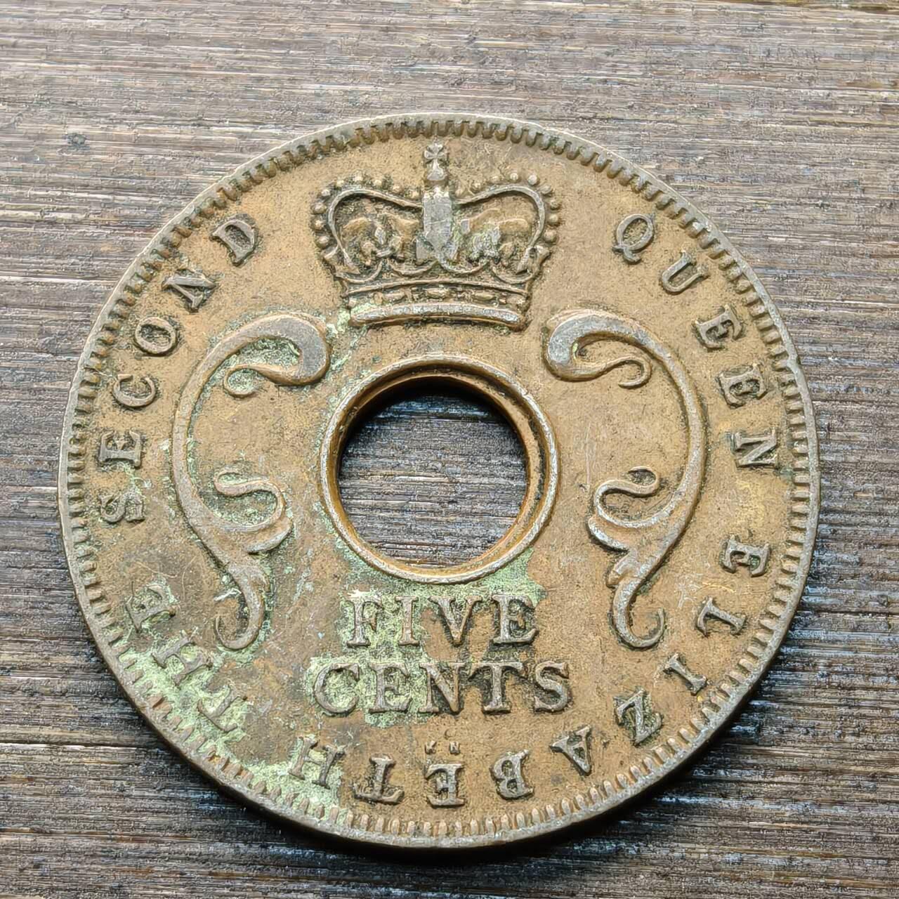 【本场4.12号发货】★第145★散币专场 不寄存，30包邮。不满30元，支付5元运费。《接受代拍 代送NGC评级》 71【无寄存】英属东非 1957年 5分铜币