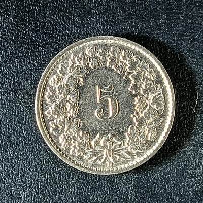 逸泉钱币2026第十二组世界钱币专场春节千件大拍A1614～2574 - 2156 瑞士5生丁