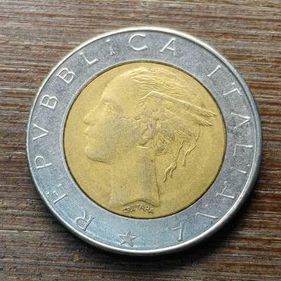 【本场4.12号发货】★第145★散币专场 不寄存，30包邮。不满30元，支付5元运费。《接受代拍 代送NGC评级》 - 70【无寄存】意大利 1984年 500里拉 双色币