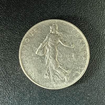 逸泉钱币2026第十八场世界各国散币纪念币AF1633-2572 1985 法国1法郎自由女神