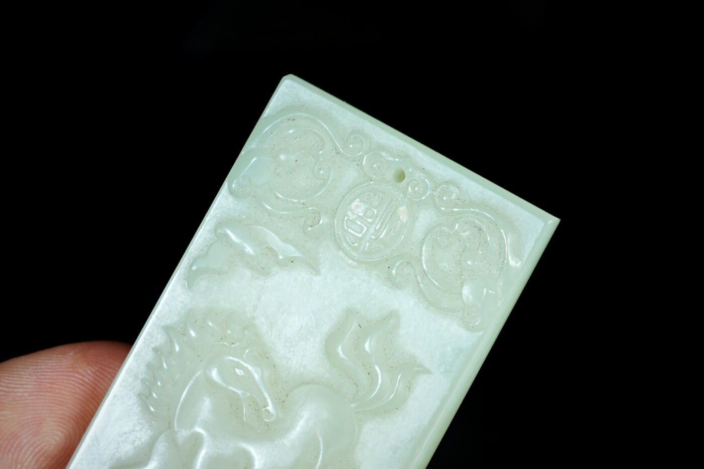 上海都达杂项专场十九（全场包邮） 和田玉籽料精雕《马到成功》挂件90-17