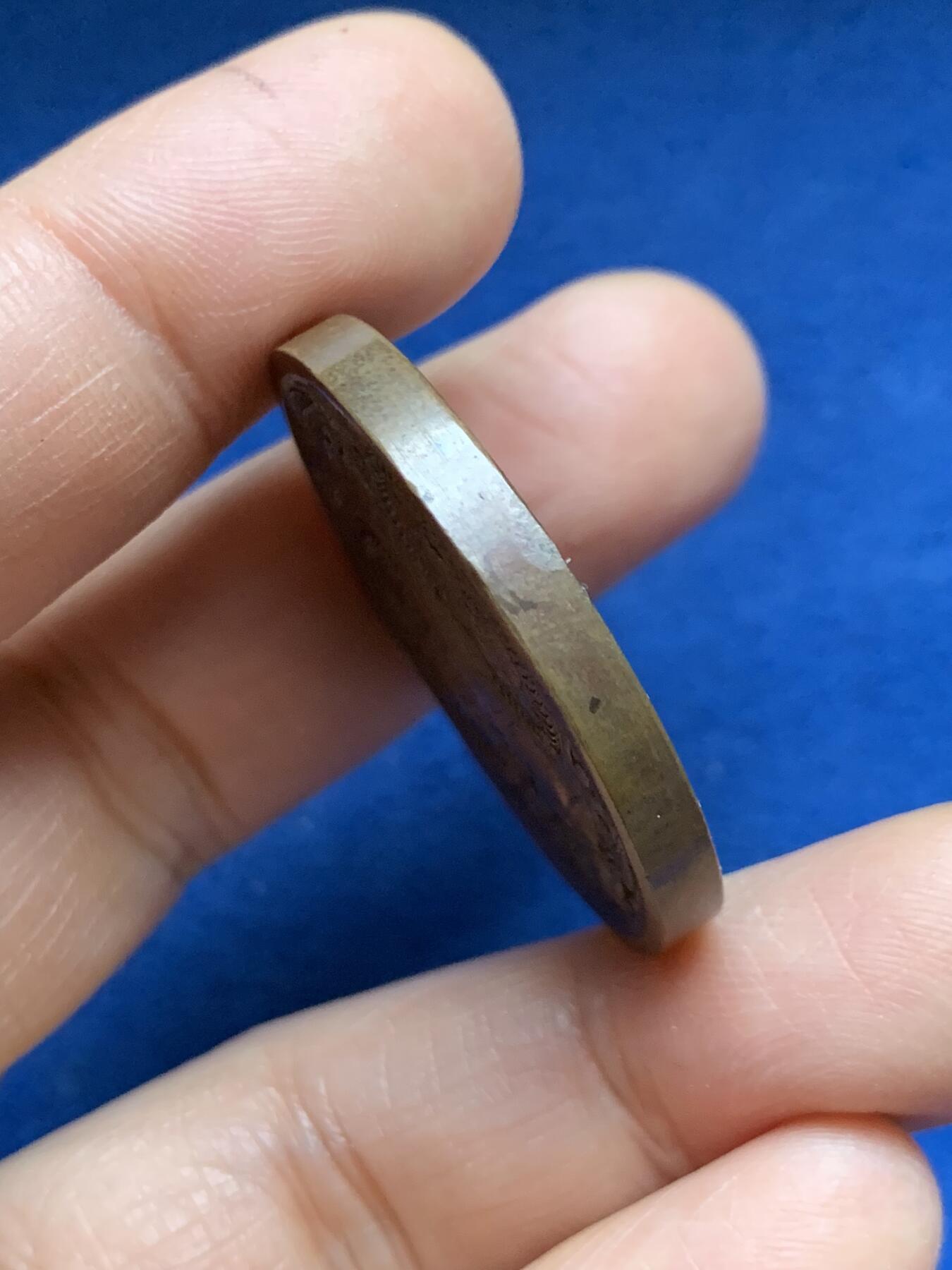 《竞宝斋》第465场 周日，周一，周二，3场连拍 （全场包邮）欢迎送拍 比利时布鲁塞尔-法国巴黎铁路通车纪念铜章，正面是两个国家的国王利奥波德一世与路易·菲利普一世，背后的两个女神手持代表两个地区的徽章盾牌，29.37g，35.9mm