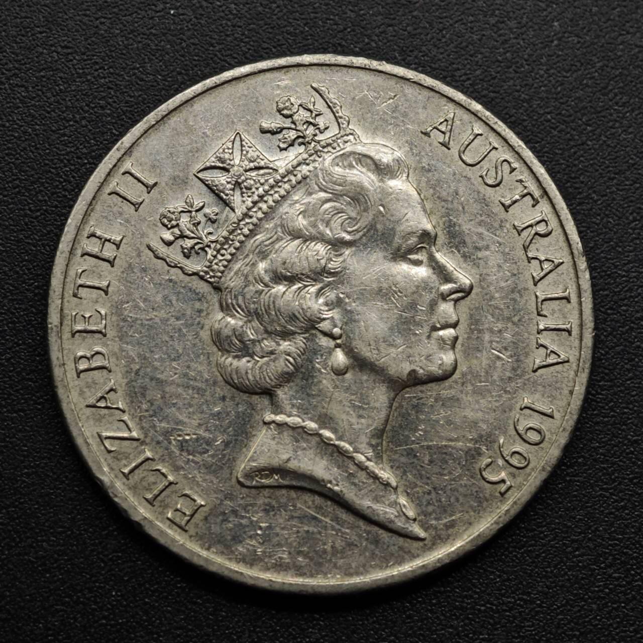 【淘币小摊】实时拍第八百六十三拍   小银币散币场   年前最后一周 之前的预留小年前全部发出 请更换最新收货地址  澳大利亚1995年20分纪念币