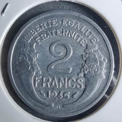 沼泽如烟--第984场 - 法国1946年2法郎B版