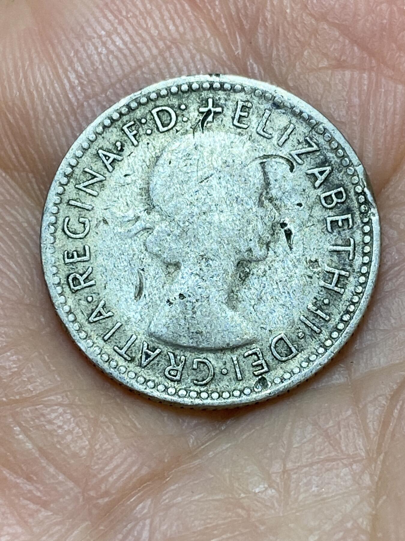 2026年第十九场(总第一百八十八场）外国好品散币场(免佣金) 澳大利亚🇦🇺1957年6便士银币(伊丽莎白二世青年桂冠第二版，m版墨尔本造，500银)