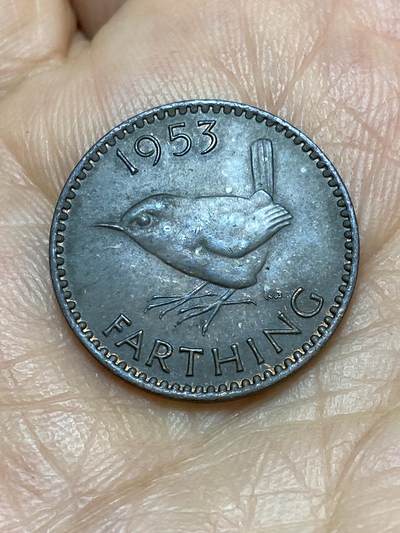 2026年第十九场(总第一百八十八场）外国好品散币场(免佣金) - 英国🇬🇧1953单年份1法新(伊丽莎白二世加冕年，第一版)