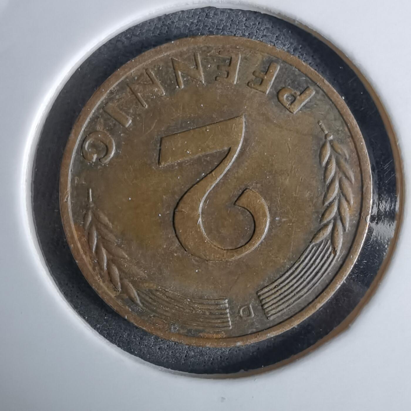 沼泽如烟--第984场 德国1963年2芬尼