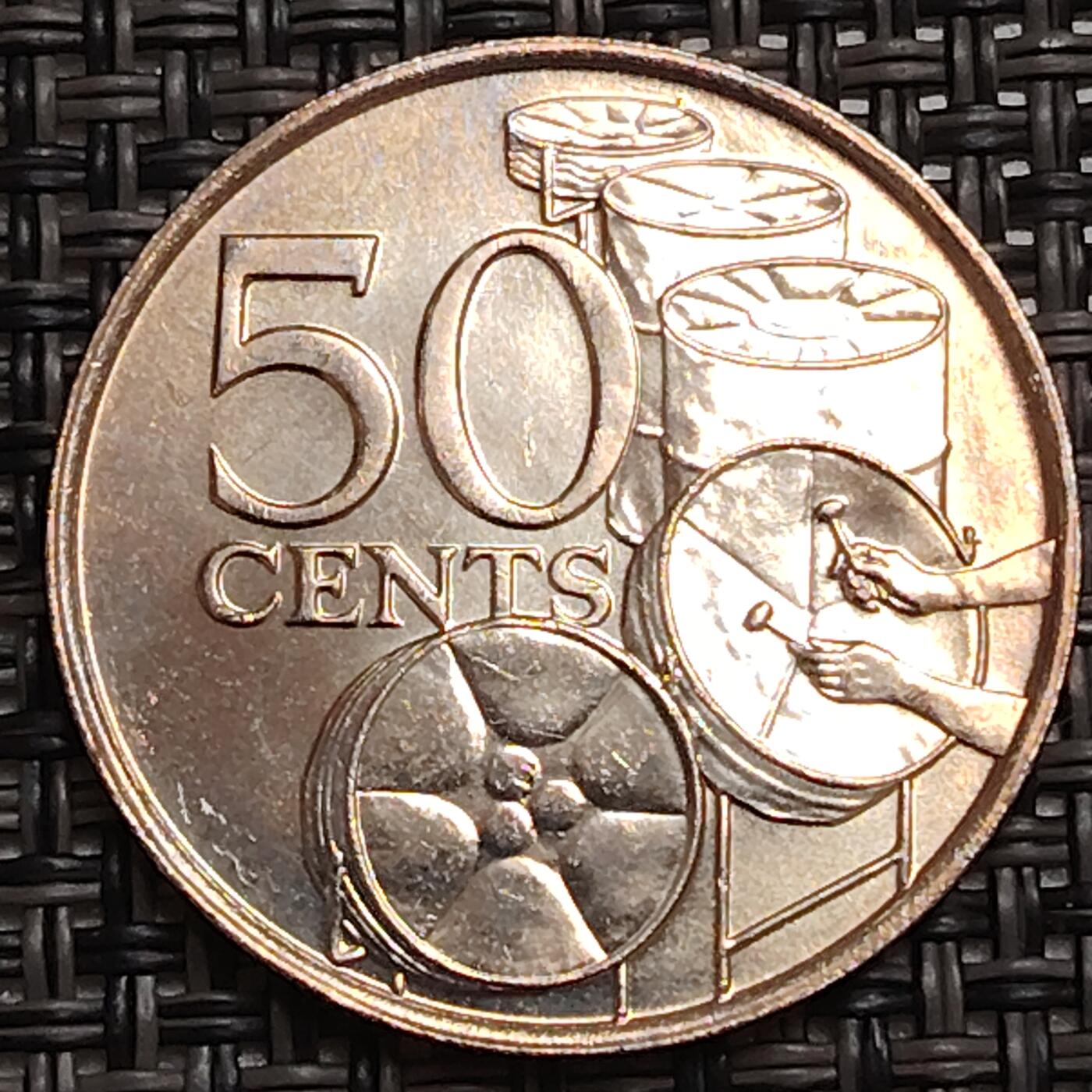 布加迪🐬～世界钱币(上海)🌾第 273 期 /  各国套币和散币 特立尼达多巴哥 1978年 50分