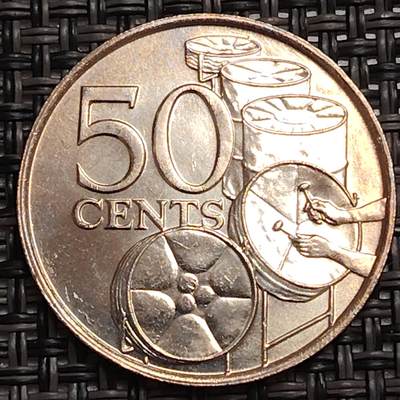 布加迪🐬～世界钱币(上海)🌾第 273 期 /  各国套币和散币 - 特立尼达多巴哥 1978年 50分