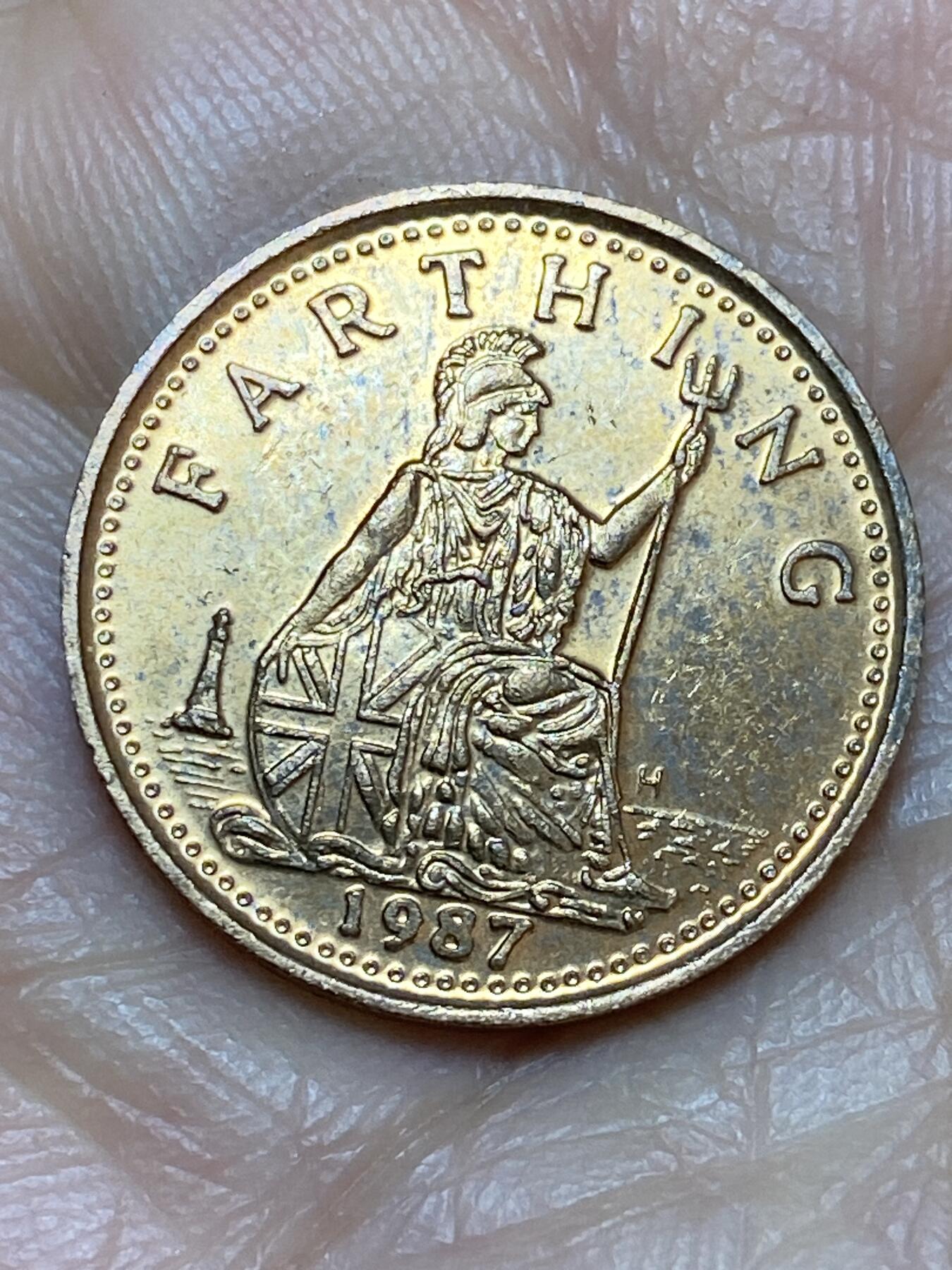 2026年第十九场(总第一百八十八场）外国好品散币场(免佣金) 英国🇬🇧1987年1法新代币(英国铁桥峡谷博物馆纪念代币)