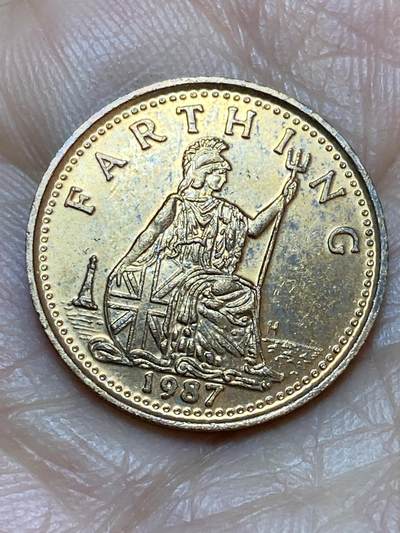 2026年第十九场(总第一百八十八场）外国好品散币场(免佣金) - 英国🇬🇧1987年1法新代币(英国铁桥峡谷博物馆纪念代币)