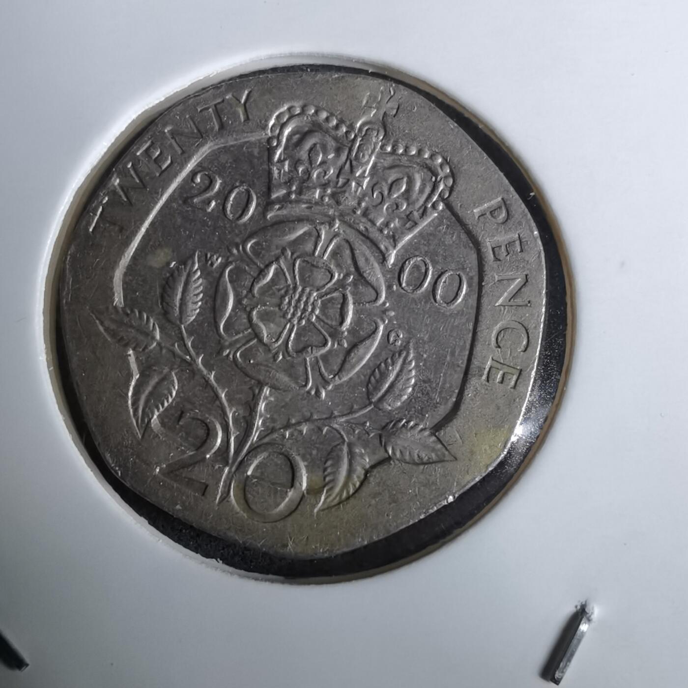 沼泽如烟--第984场 英国2000年20便士