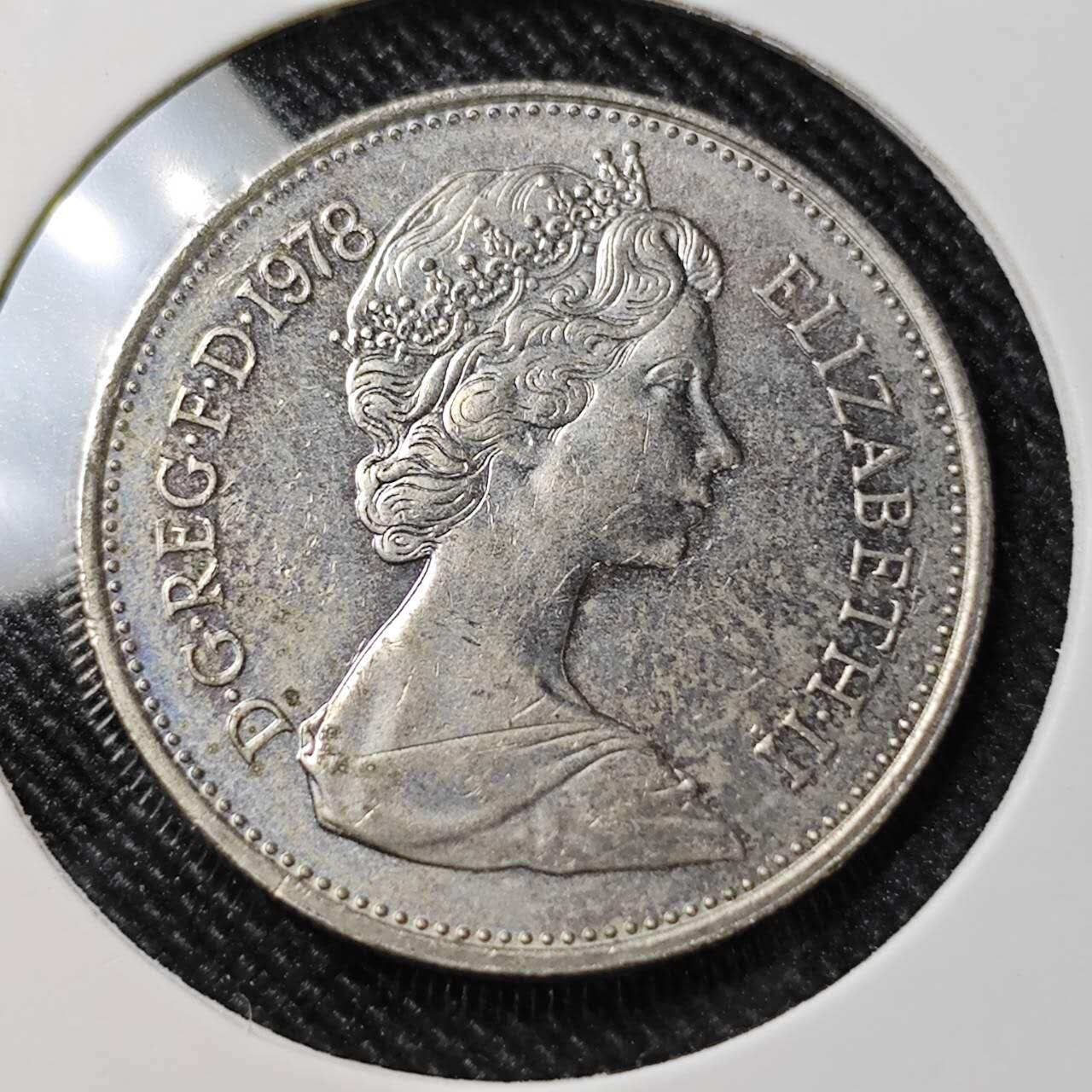 KK钱币收藏小铺  第392期  2月预留时间 周末发货  1978英国大5便士