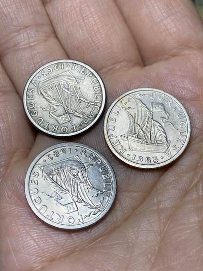 2026年第十九场(总第一百八十八场）外国好品散币场(免佣金) - 葡萄牙🇵🇹2.5埃斯库多3枚：1963年83年85年