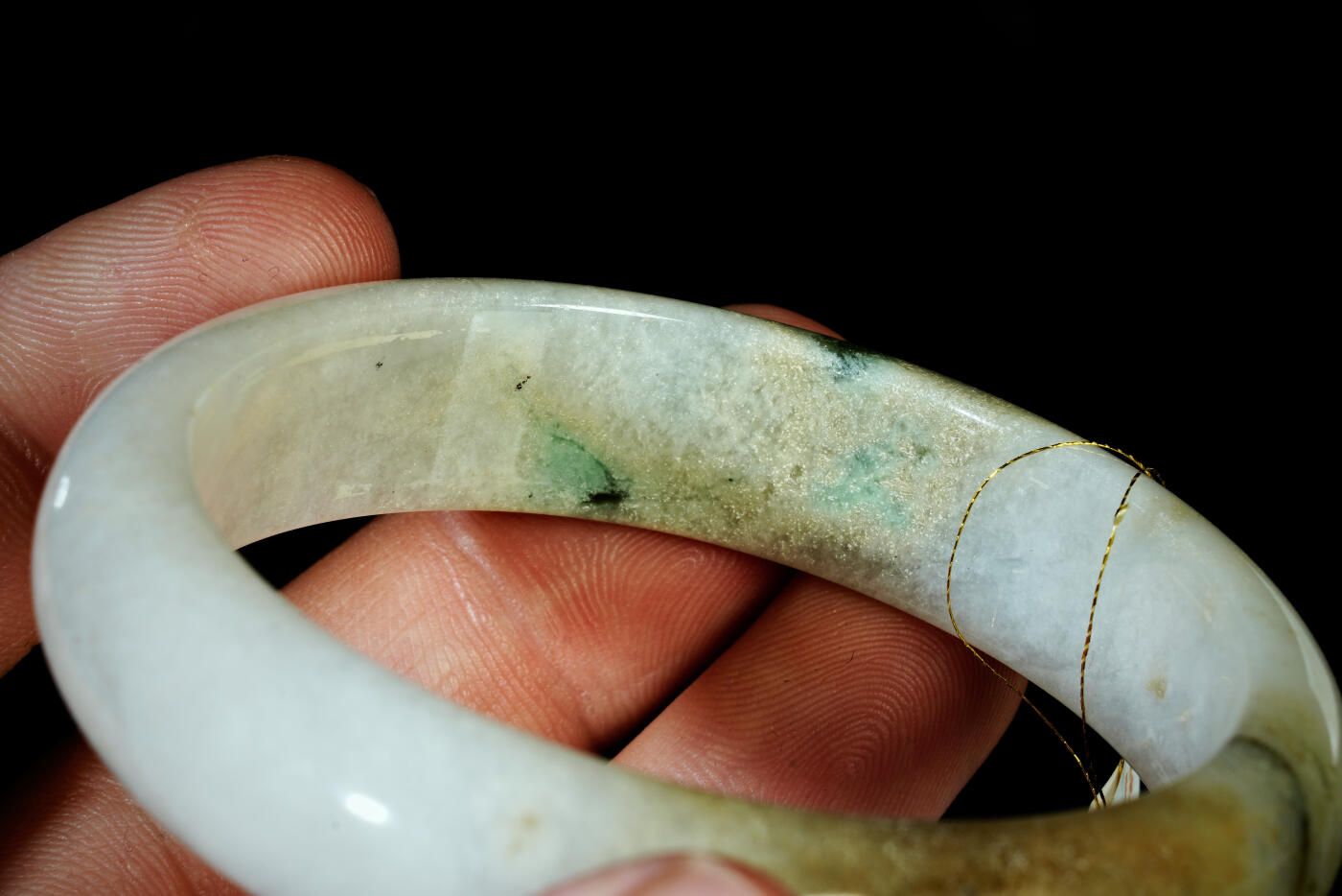 上海都达杂项专场二十一（全场包邮） 天然翡翠（A货）贵妃 手镯 附鉴定证书90-52