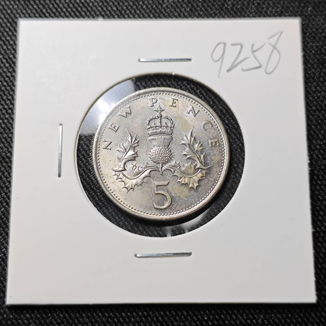 KK钱币收藏小铺  第392期  2月预留时间 周末发货  1970英国大5便士