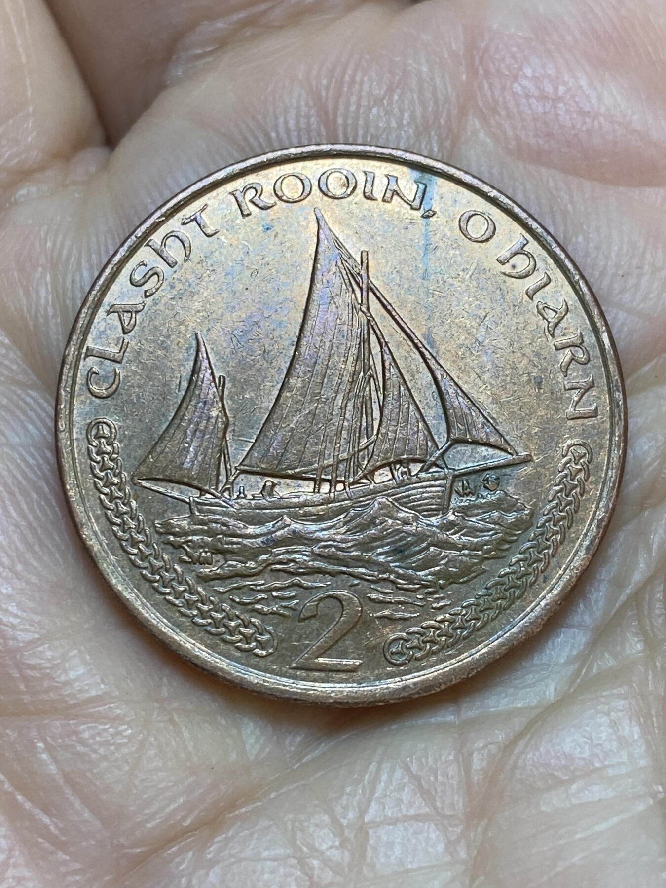 2026年第十九场(总第一百八十八场）外国好品散币场(免佣金) 英属马恩岛🇮🇲2001年2便士(伊丽莎白二世老年第二套)