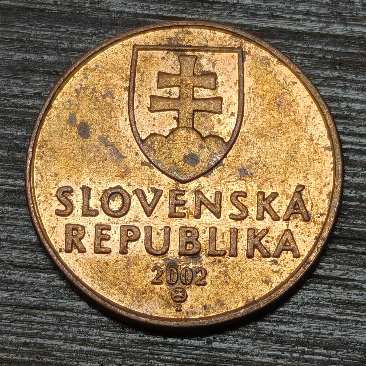 【本场4.12号发货】★第145★散币专场 不寄存，30包邮。不满30元，支付5元运费。《接受代拍 代送NGC评级》 84【无寄存】 斯洛伐克 2002年  50赫勒