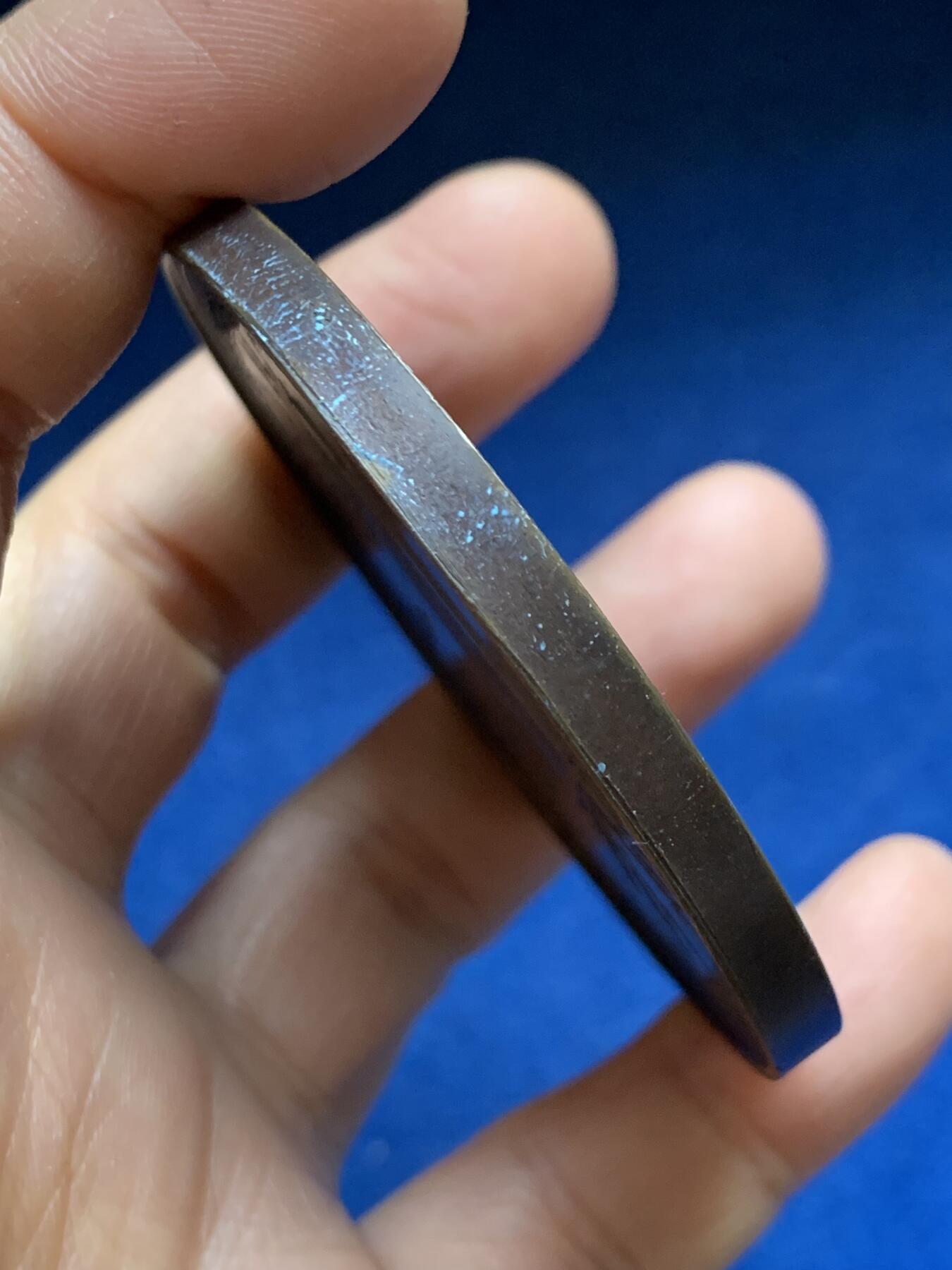 《竞宝斋》第465场 周日，周一，周二，3场连拍 （全场包邮）欢迎送拍 比利时斯哈尔贝克市政厅重新建成25周年纪念铜章，105.2g，62.8mm