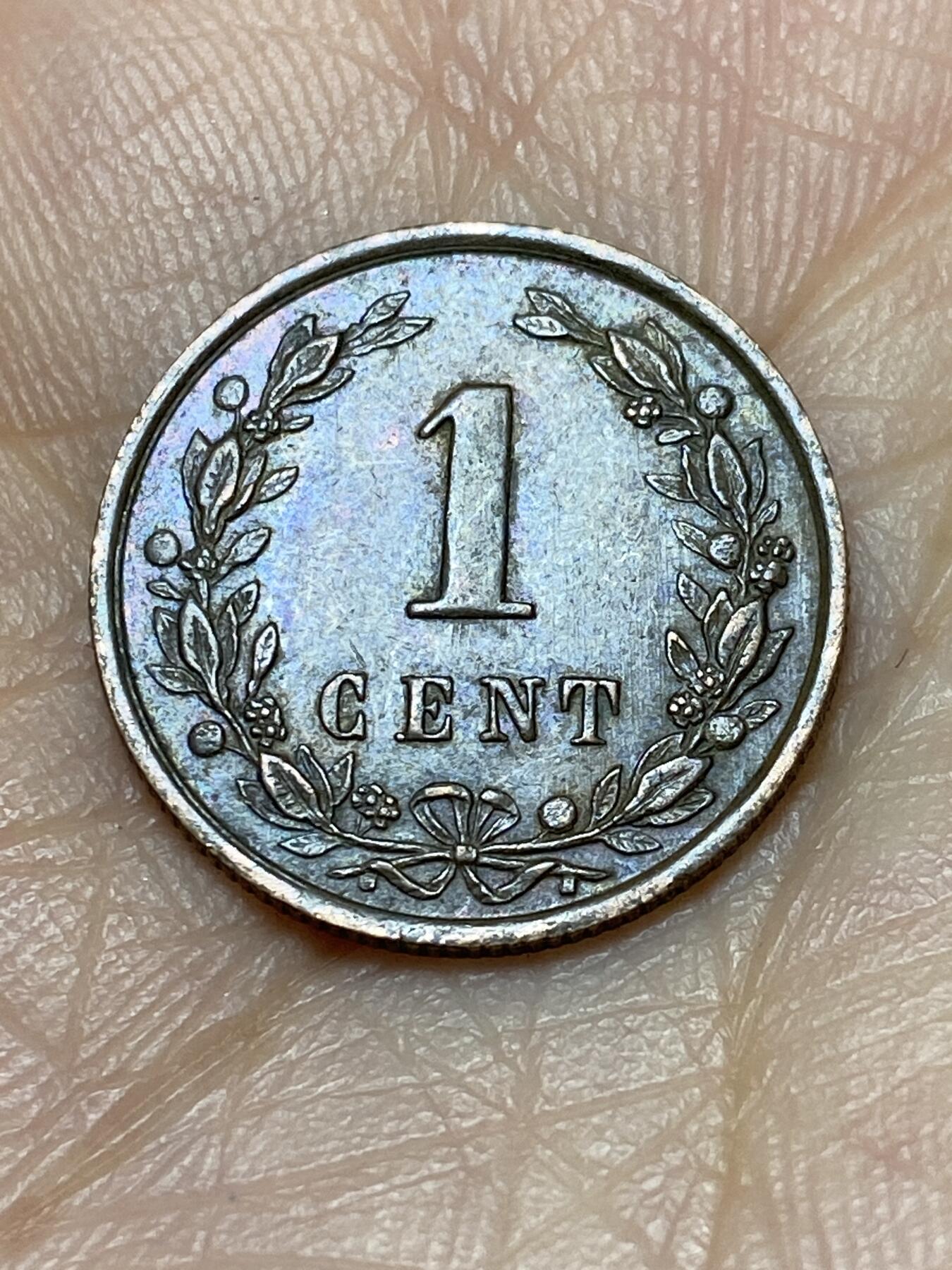 2026年第十九场(总第一百八十八场）外国好品散币场(免佣金) 少见好品–荷兰🇳🇱1899年1分(威廉明娜女王第一版，Halbert–长戟标)