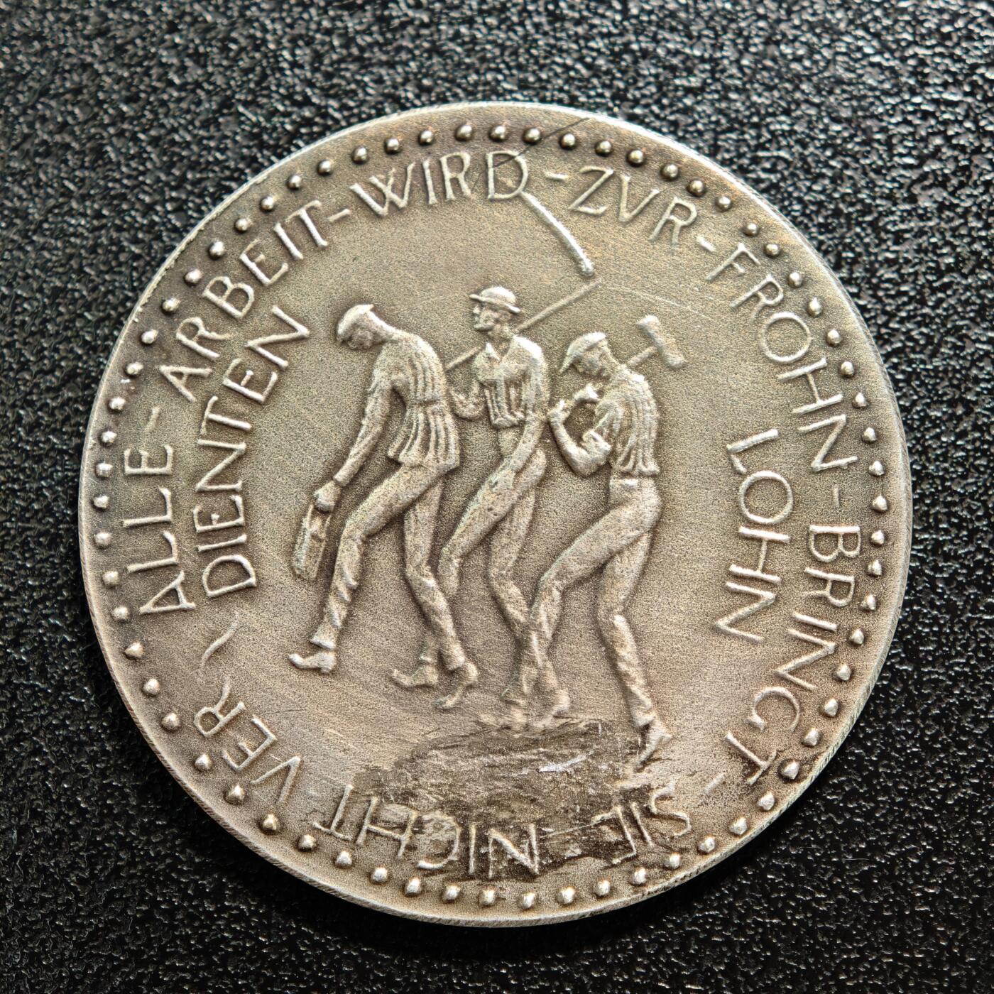 【德藏】世界币章拍卖第164期（拍品征集中~欢迎藏友联系） 1923年 德国紧急时期魏玛海尔布隆500亿马克铜币纪念章 直径约：35.3mm；重约：13.8g