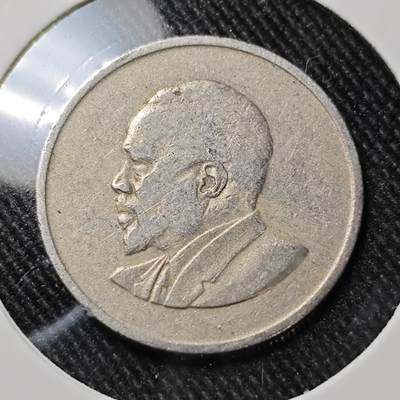 KK钱币收藏小铺  第392期  2月预留时间 周末发货 -  肯尼亚10分 早期年份头像无字版