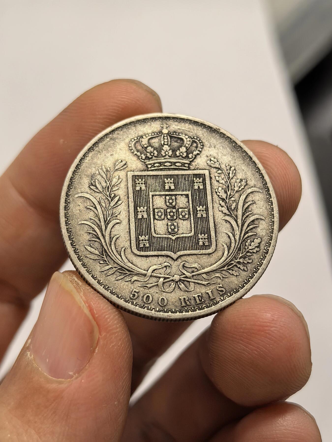 博洋堂“心向春光”2月精品大拍专场暨第160期（全场包邮） 葡萄牙1886年路易斯一世500瑞斯银币