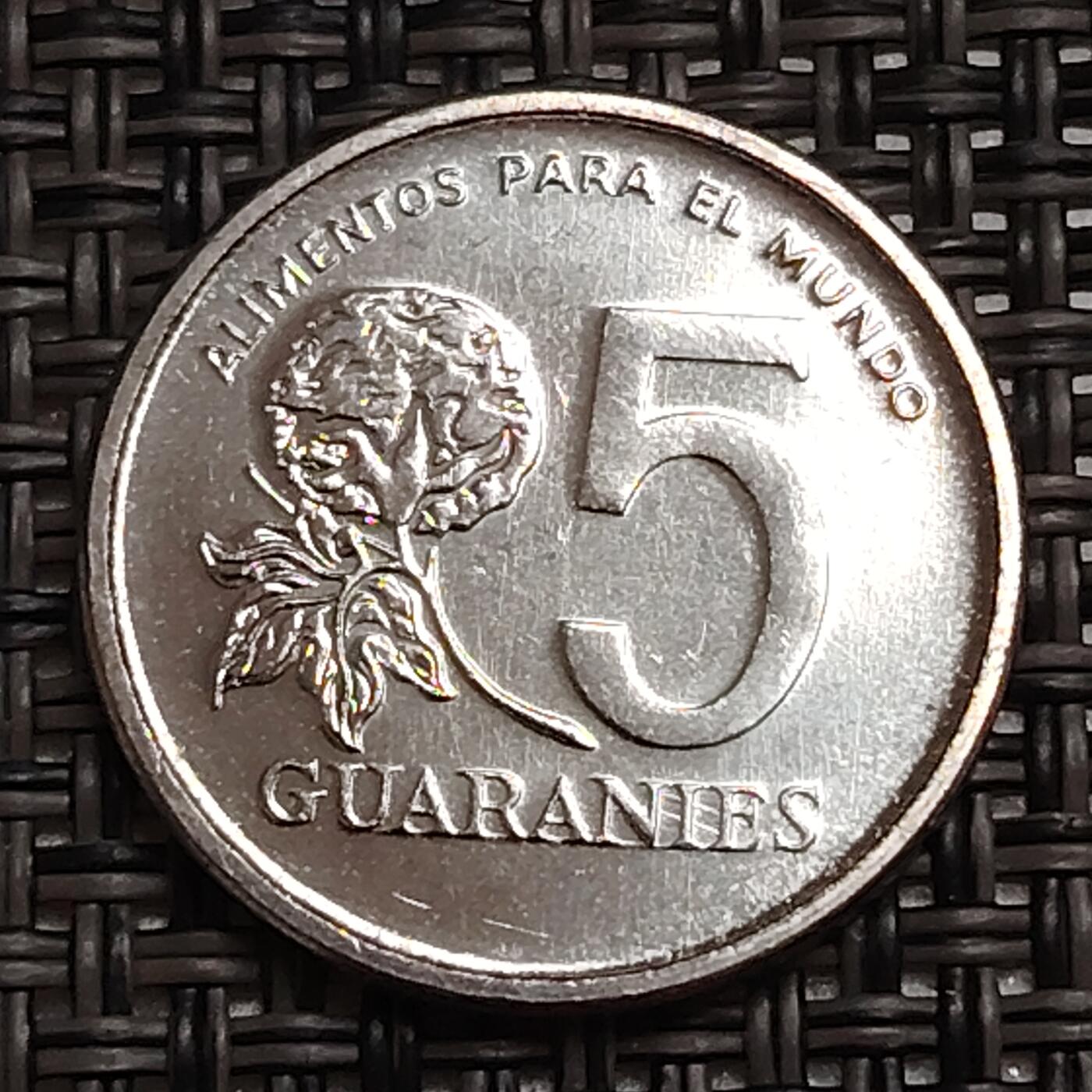 布加迪🐬～世界钱币(上海)🌾第 273 期 /  各国套币和散币 巴拉圭🇵🇾 1984年 5瓜拉尼