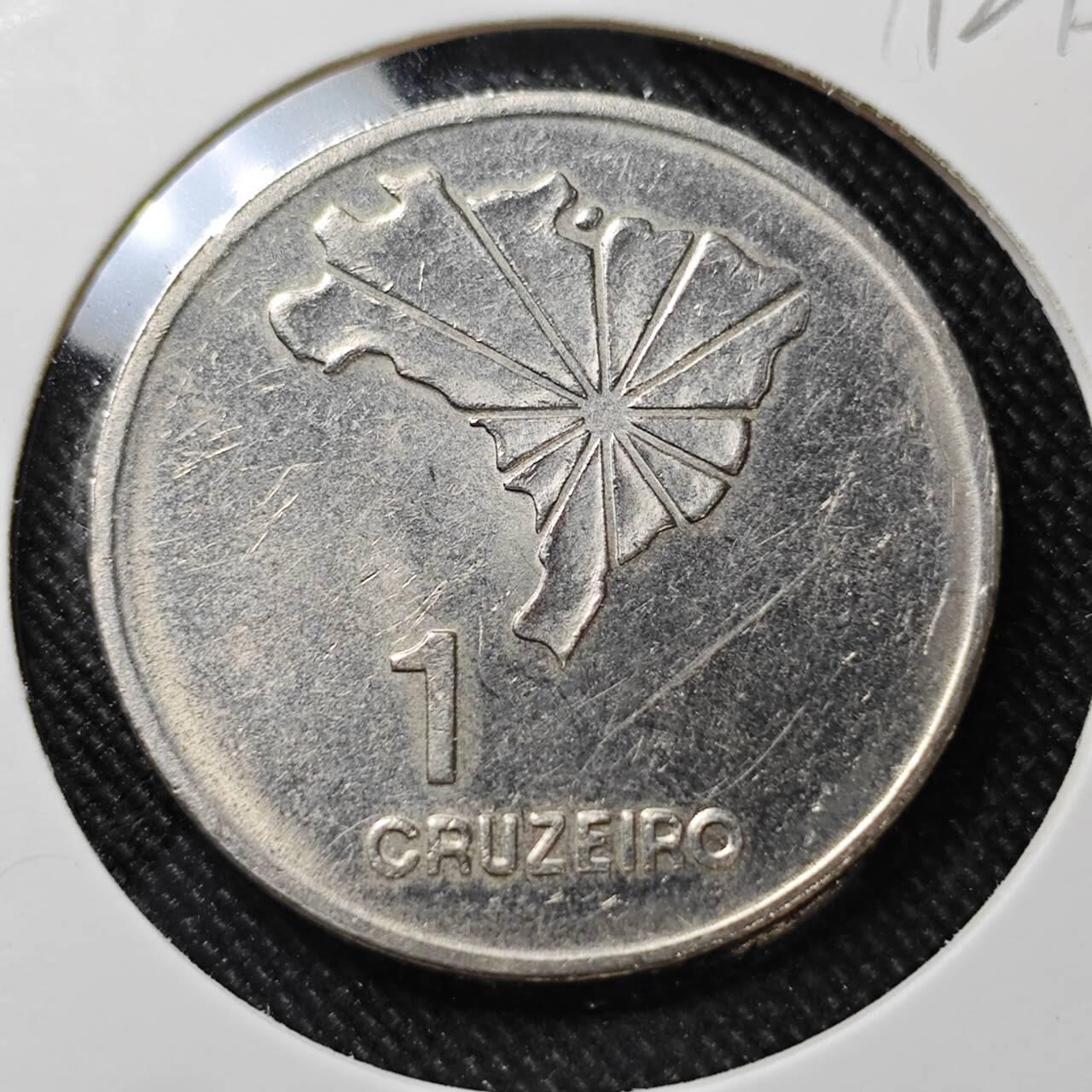 KK钱币收藏小铺  第392期  2月预留时间 周末发货  巴西1克鲁塞罗纪念币