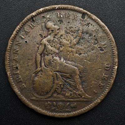 【淘币小摊】实时拍第八百六十三拍   小银币散币场   年前最后一周 之前的预留小年前全部发出 请更换最新收货地址  - 英国1826年乔治四世一便士铜币