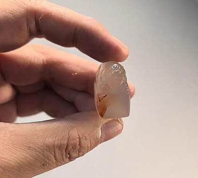 冰飘玛瑙貔貅印章摆件把件