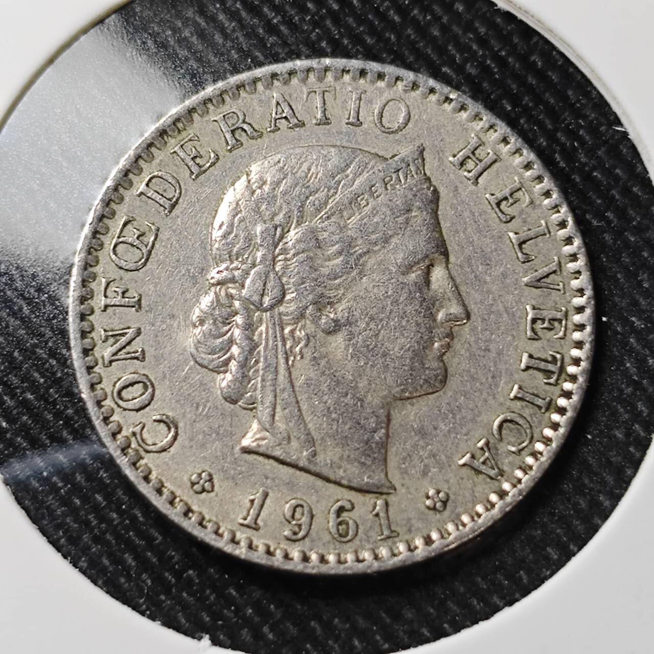 KK钱币收藏小铺  第392期  2月预留时间 周末发货  瑞士20分