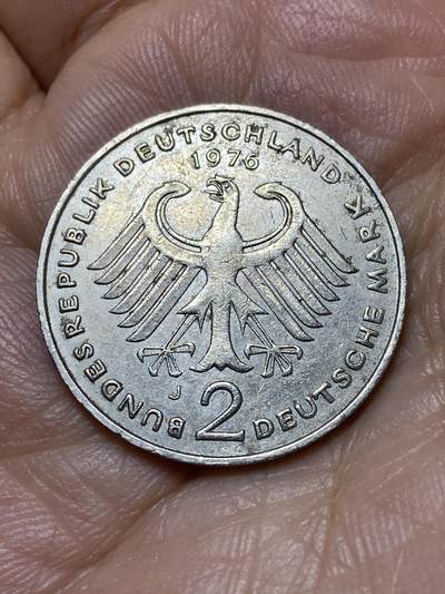 2026年第十九场(总第一百八十八场）外国好品散币场(免佣金) - 德国🇩🇪1976年2德国马克(第三版，J标汉堡造)