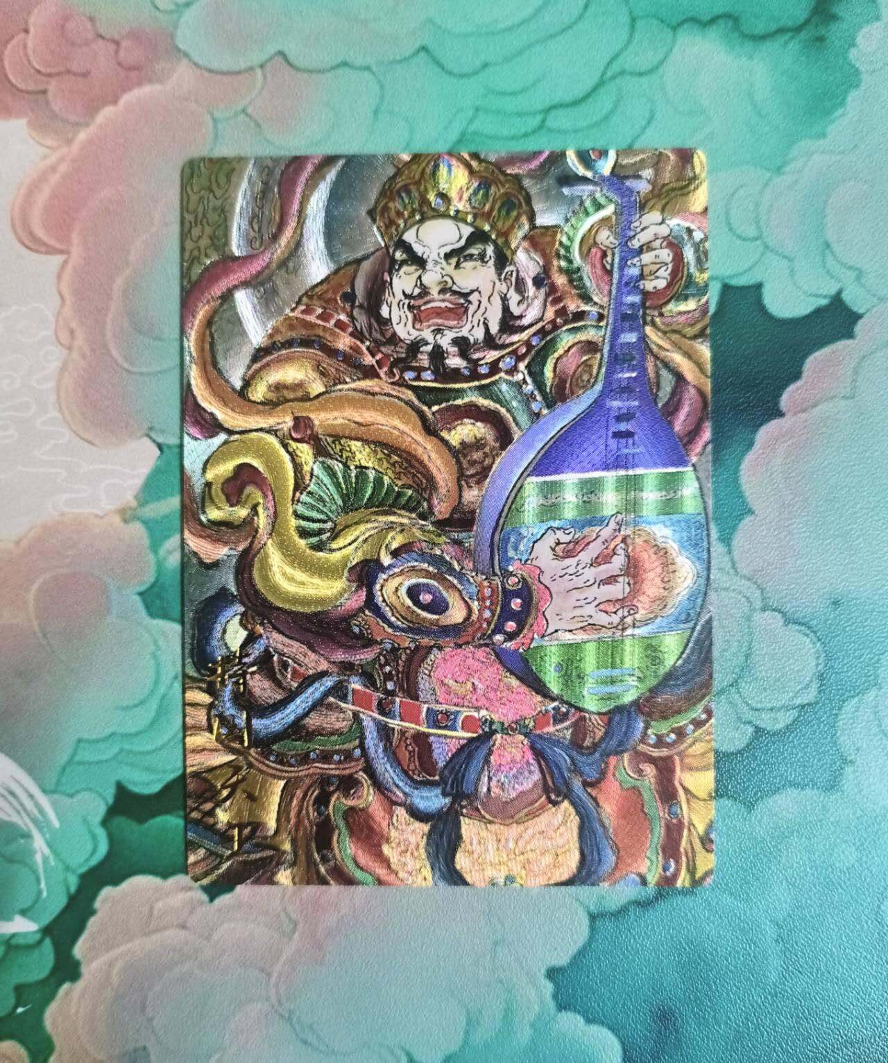 买就送PR！！龙虎卡牌-七六场（满200元包邮，无佣金，每周六结拍，欢迎送拍） 粗闪卡 昆仑万象 权迎东 - 持国天王