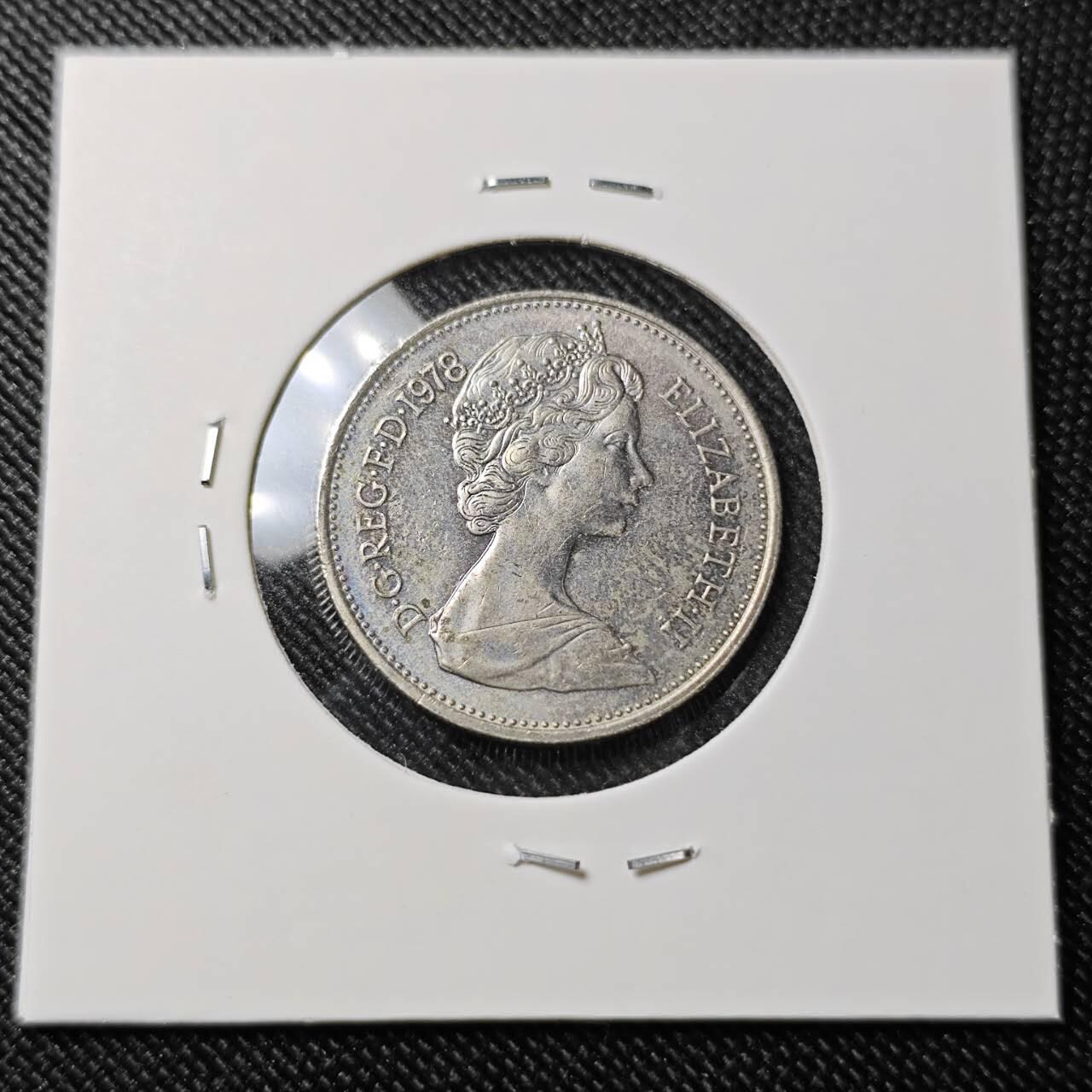 KK钱币收藏小铺  第392期  2月预留时间 周末发货  1978英国大5便士