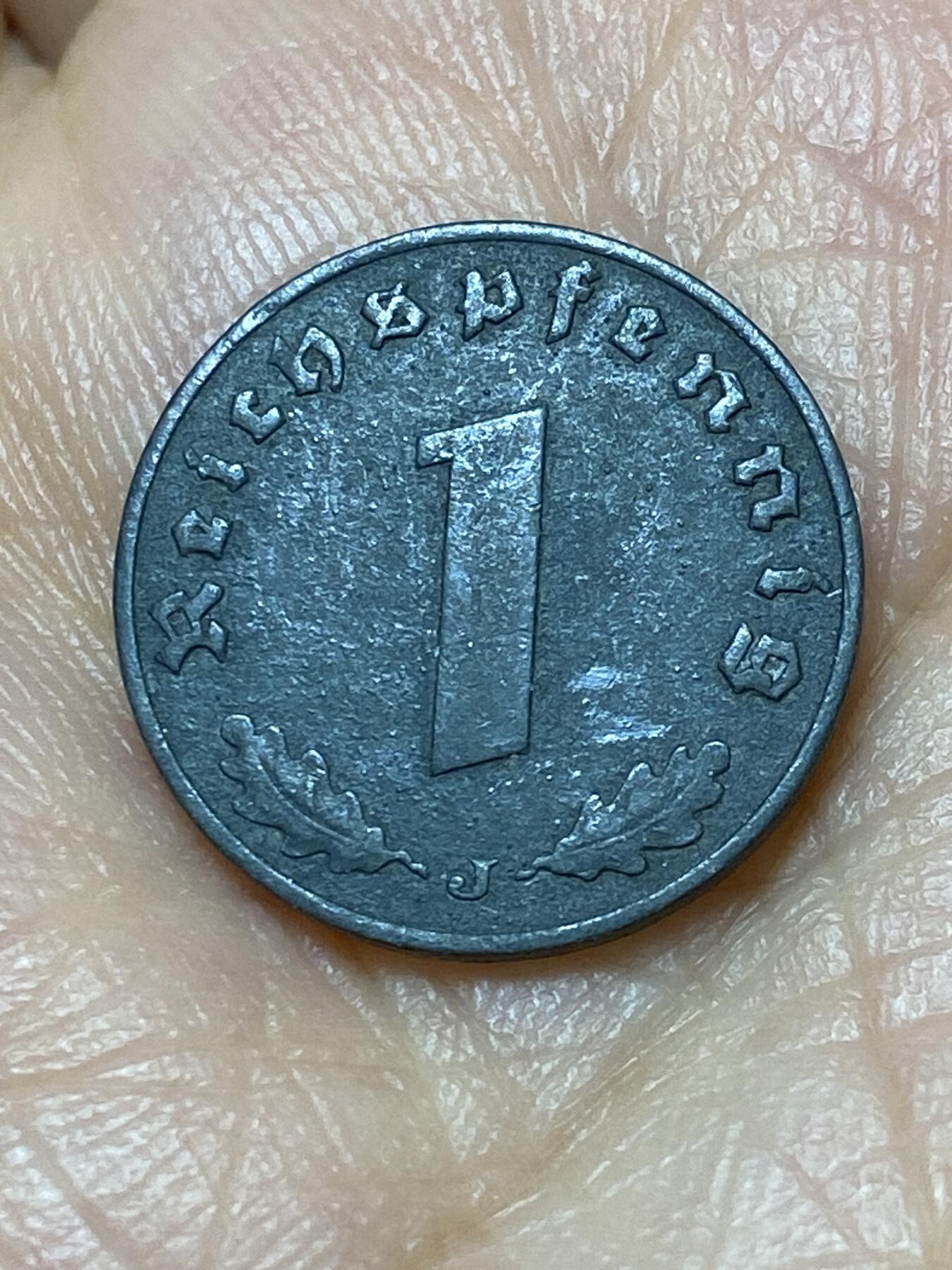 2026年第十九场(总第一百八十八场）外国好品散币场(免佣金) 德意志第三帝国1941年1芬尼(J标，汉堡造)