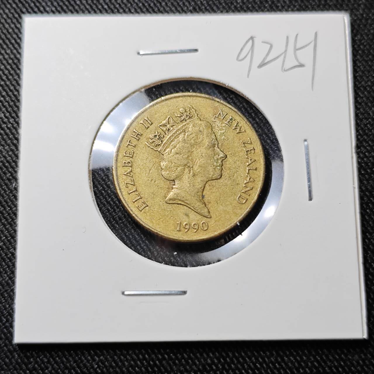 KK钱币收藏小铺  第392期  2月预留时间 周末发货  新西兰1元