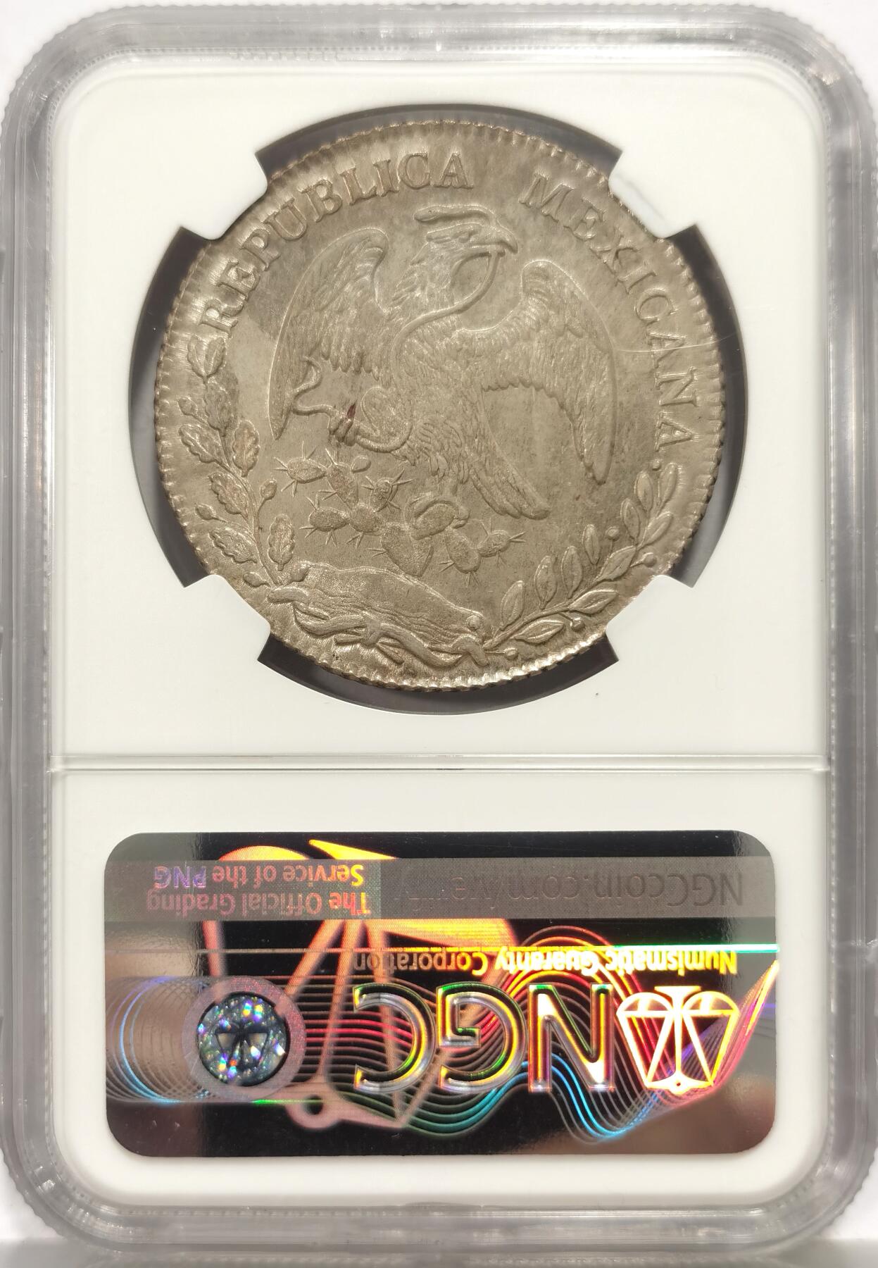 博洋堂“心向春光”2月精品大拍专场暨第160期（全场包邮） NGC MS64 墨西哥1859年MO FH版鹰洋8R银币