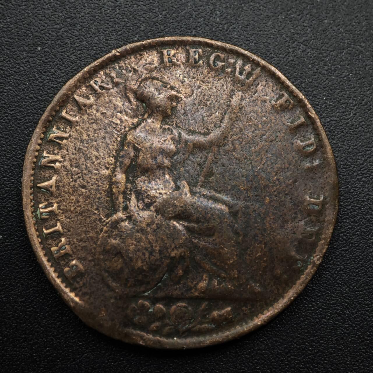 【淘币小摊】实时拍第八百六十三拍   小银币散币场   年前最后一周 之前的预留小年前全部发出 请更换最新收货地址  英国1858年维多利亚半便士铜币