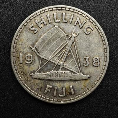 【淘币小摊】实时拍第八百六十三拍   小银币散币场   年前最后一周 之前的预留小年前全部发出 请更换最新收货地址  - 斐济1938年乔治六世一先令银币