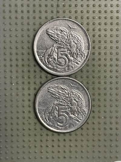 2026年第21场各国散币拍卖（总第171场） - 新西兰5分2枚