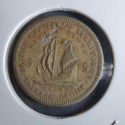 沼泽如烟--第984场 - 东加勒比1963年五分