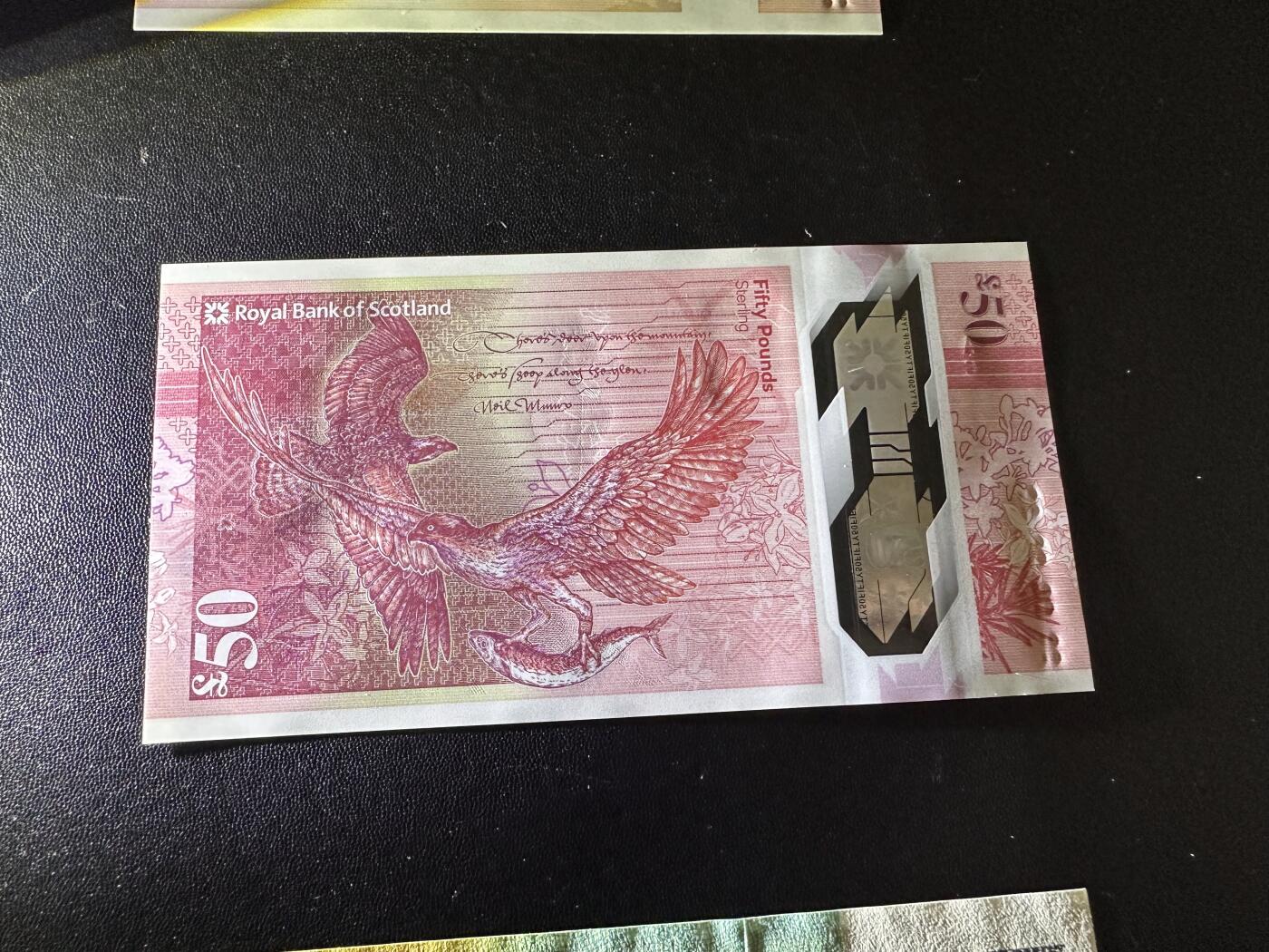 《外钞收藏家》第六百零八期（精选场）（本平台长期征集拍品、欢迎藏友们联系合作） 2020年苏格兰皇家银行50镑 全新UNC