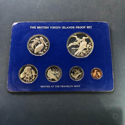 【全场包邮】纯粹捡漏拍501场-持续更新中 - 维尔京群岛1975年官方卡装精制纪念银币【38.61毫米25.7克92.5%】