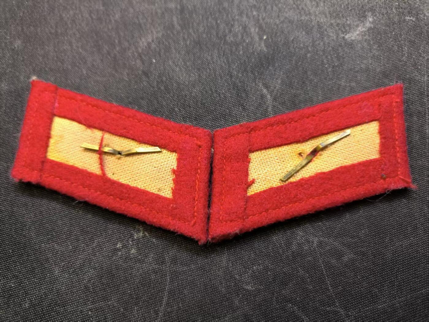 （店主清仓 大量自藏 制服徽章盛宴）罗岚⭐爱藏⭐甄选专拍第五场-分享拍场赚佣（实体经营） su-M55式陆校尉炮兵领章 符号铜鎏金材质 底板85