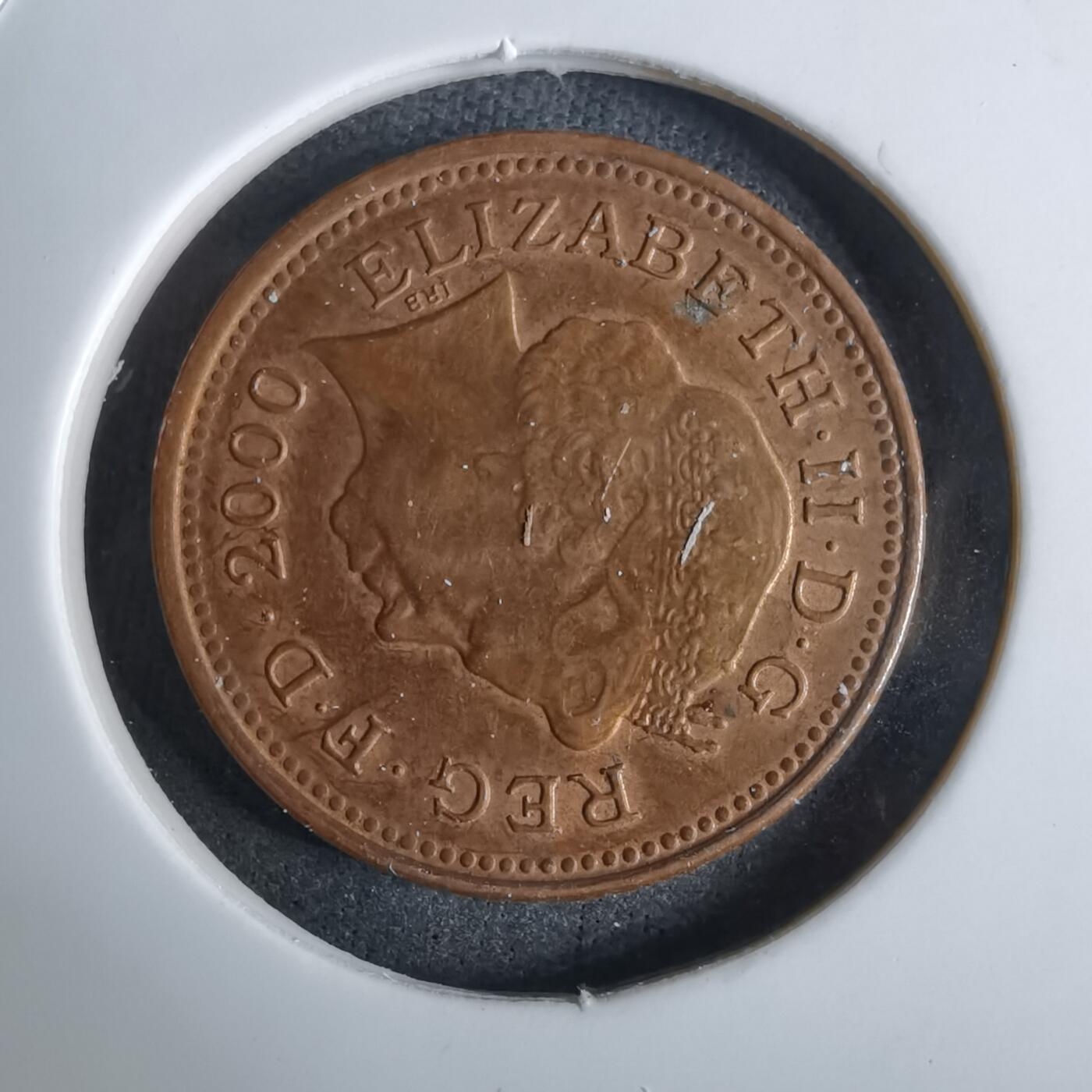 沼泽如烟--第984场 英国2000年1便士