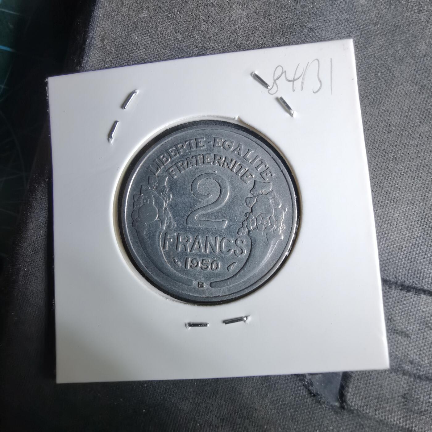 沼泽如烟--第984场 法国1950年2法郎B版