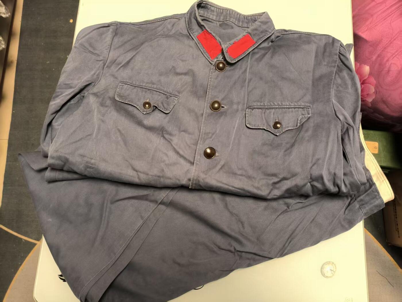 （店主清仓 大量自藏 制服徽章盛宴）罗岚⭐爱藏⭐甄选专拍第五场-分享拍场赚佣（实体经营） su-M65式海军早期海灰棉布常服一套 2号原套